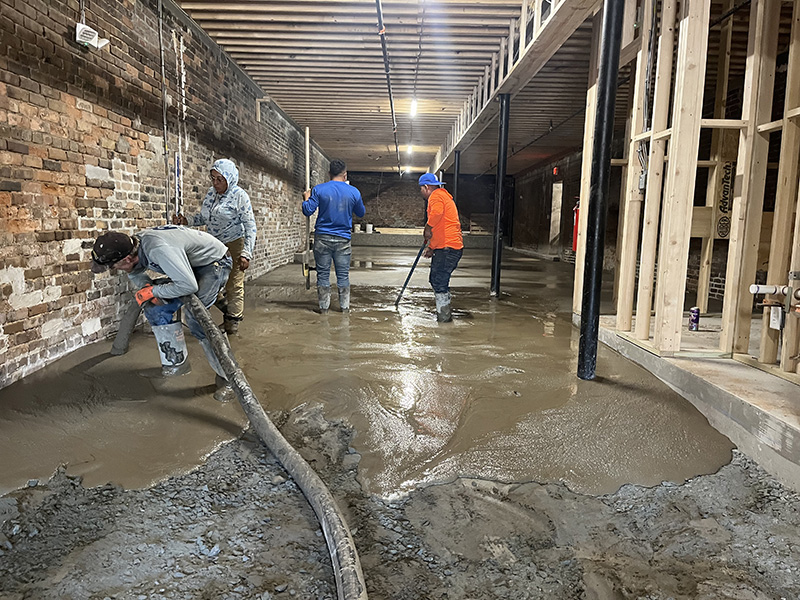 Rock Creek Concrete Pumping using a line pump for a Backyard Pool